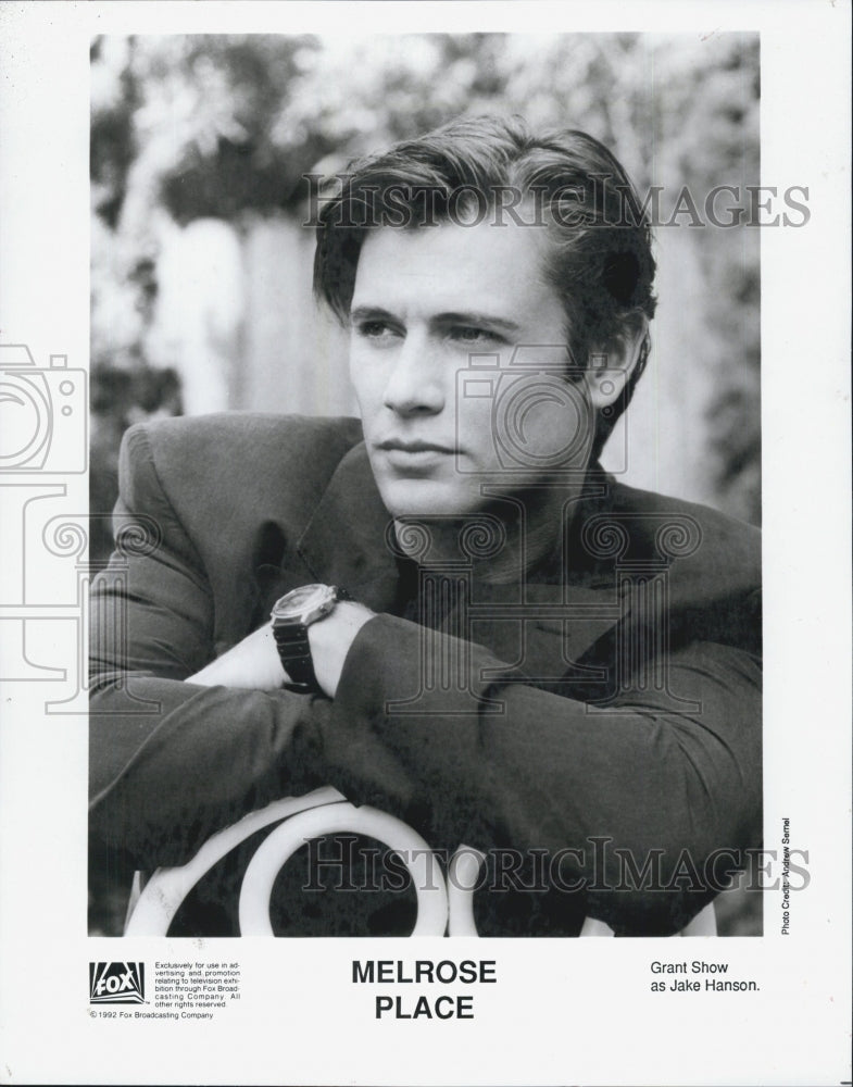 1992 Press Photo Grant Show In Television Show &quot;Melrose Place&quot;- Historic Images