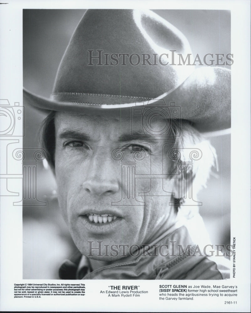 1984 Press Photo Actor Scott Glenn In Movie &quot;The River&quot;- Historic Images