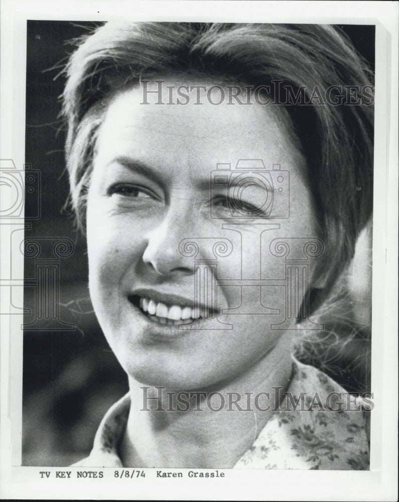 1974 Press Photo Actress Karen Grassle Stars In &quot;Little House On The Prairie&quot;- Historic Images