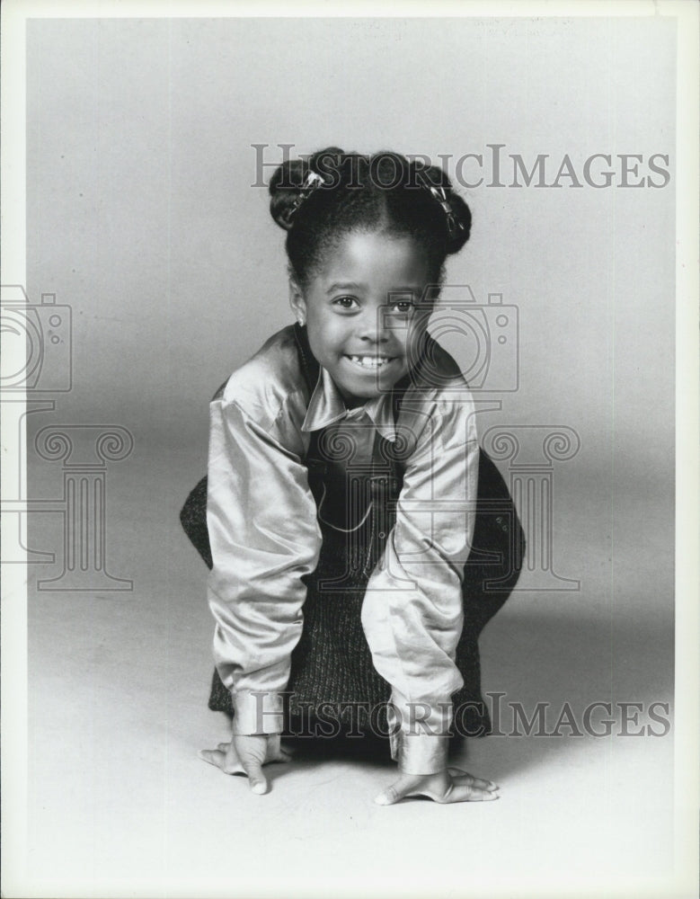 1986 Press Photo Keshia Knight Pulliam In Television Series &quot;The Cosby Show&quot;- Historic Images