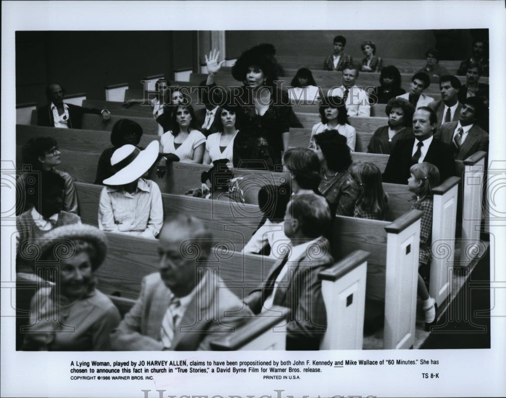 1986 Press Photo Jo Harvey Allen in &quot;True Stories&quot;- Historic Images