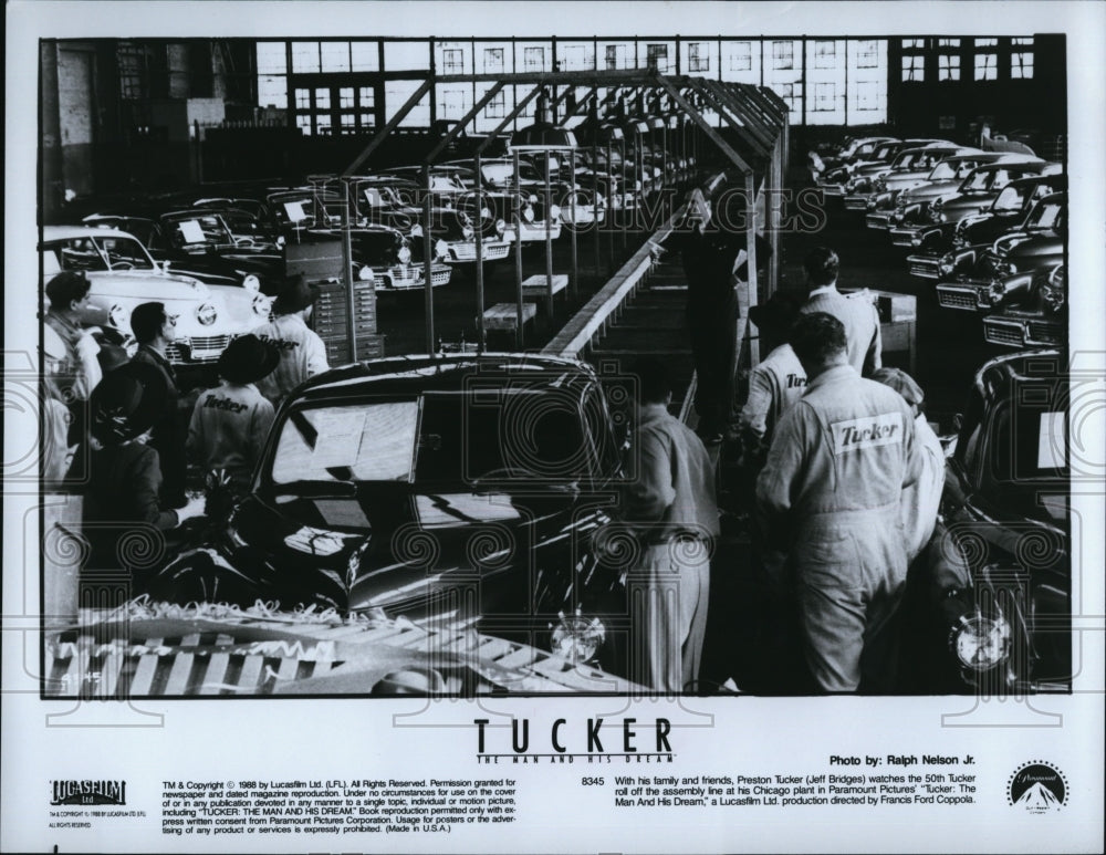 1988 Press Photo Jeff Bridges in &quot;Tucker: The Man and His Dream&quot;- Historic Images