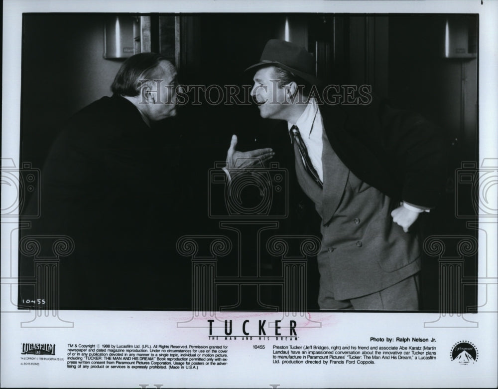 1988 Press Photo Jeff Bridges in &quot;Tucker: The Man and His Dream&quot;- Historic Images