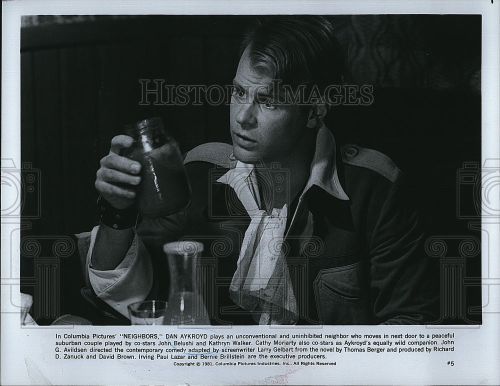 1981 Press Photo Dan Aykroyd in &quot;Neighbors&quot;- Historic Images