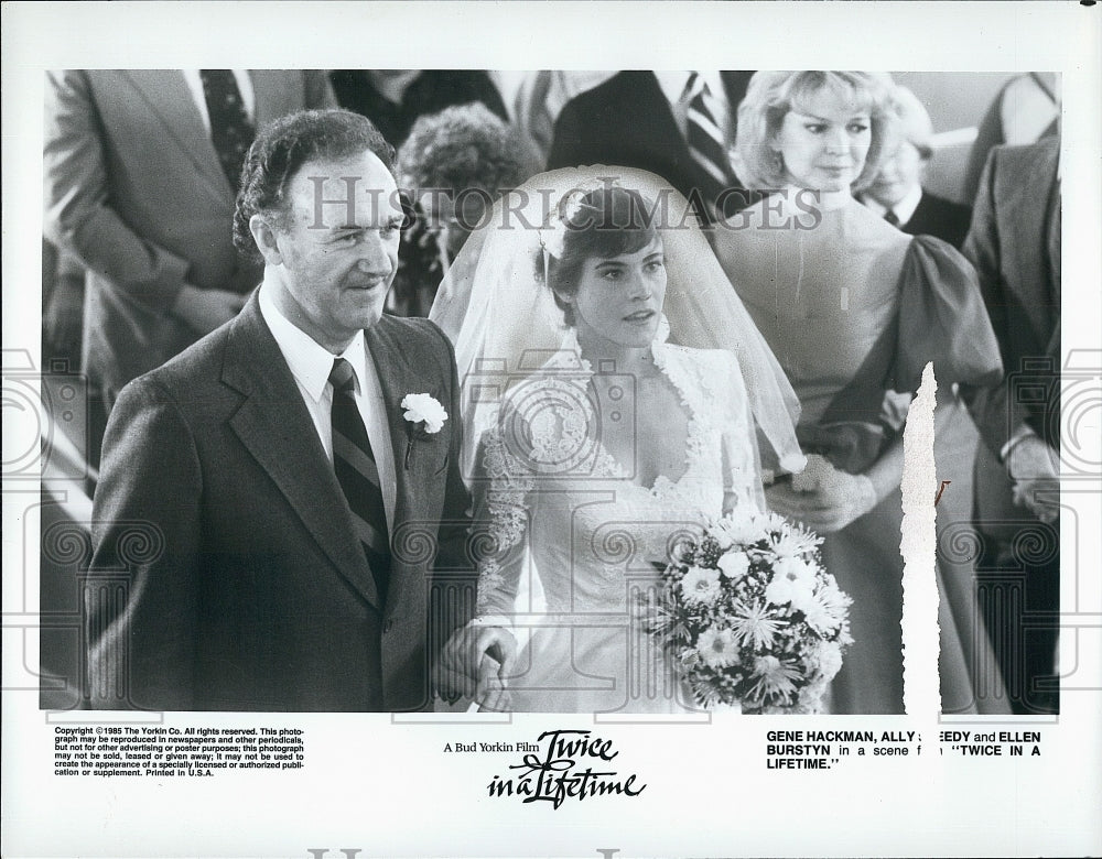 1985 Press Photo Gene Hackman, Ellen Burstyn in &quot;Twice Upon a Lifetime&quot;- Historic Images