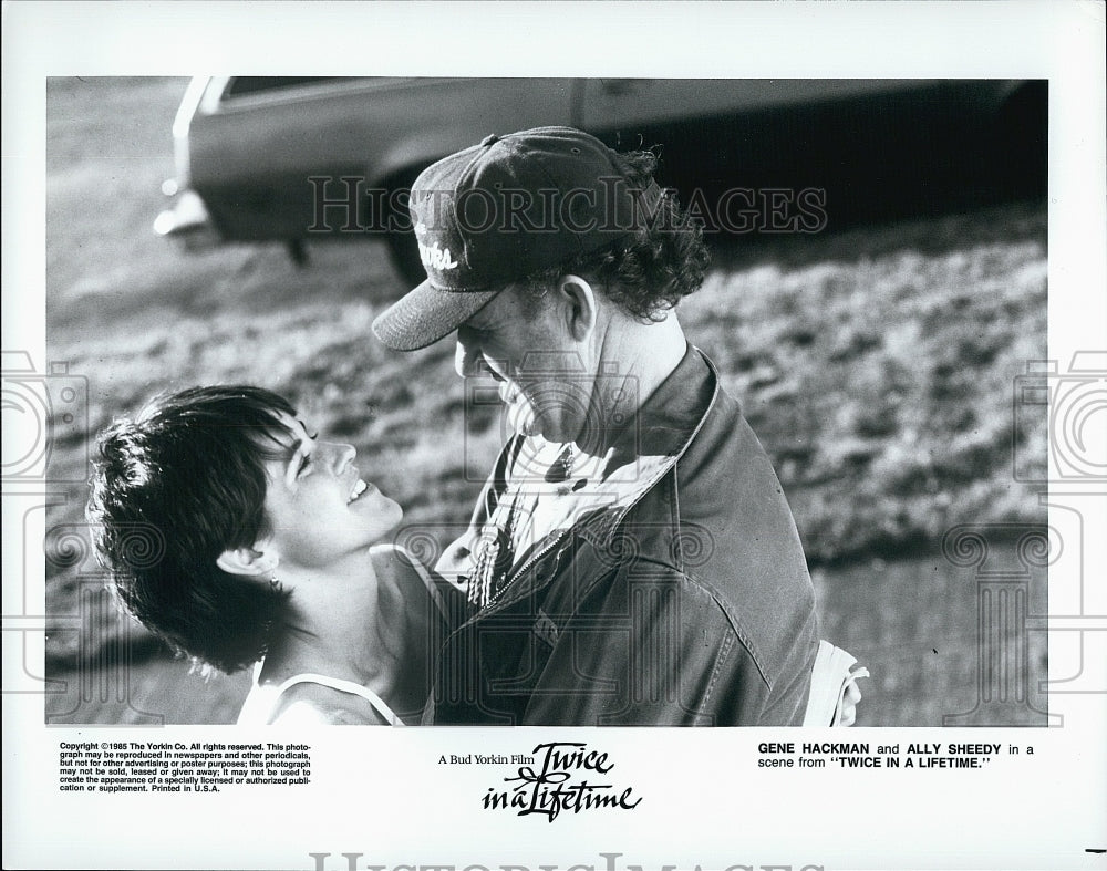 1985 Press Photo Gene Hackman, Ally Sheedy, &quot;Twice In A Lifetime&quot;- Historic Images