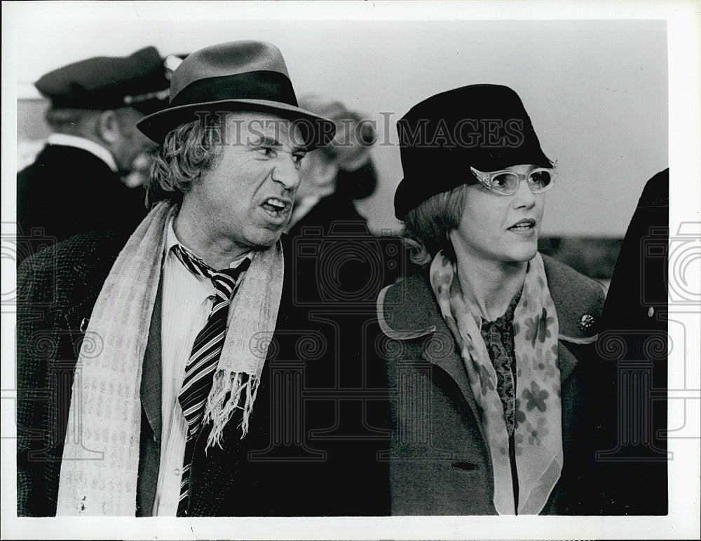 1986 Press Photo Mel Brooks &amp; Madeline Kahn Star In &quot;High Anxiety&quot;- Historic Images