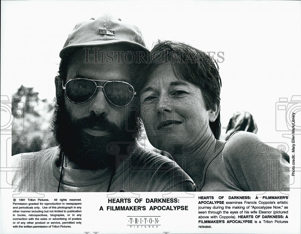 1991 Press Photo &quot;Heats of Darkness: A Filmaker&#39;s Apocalypse&quot;Dir F Ford Coppola- Historic Images