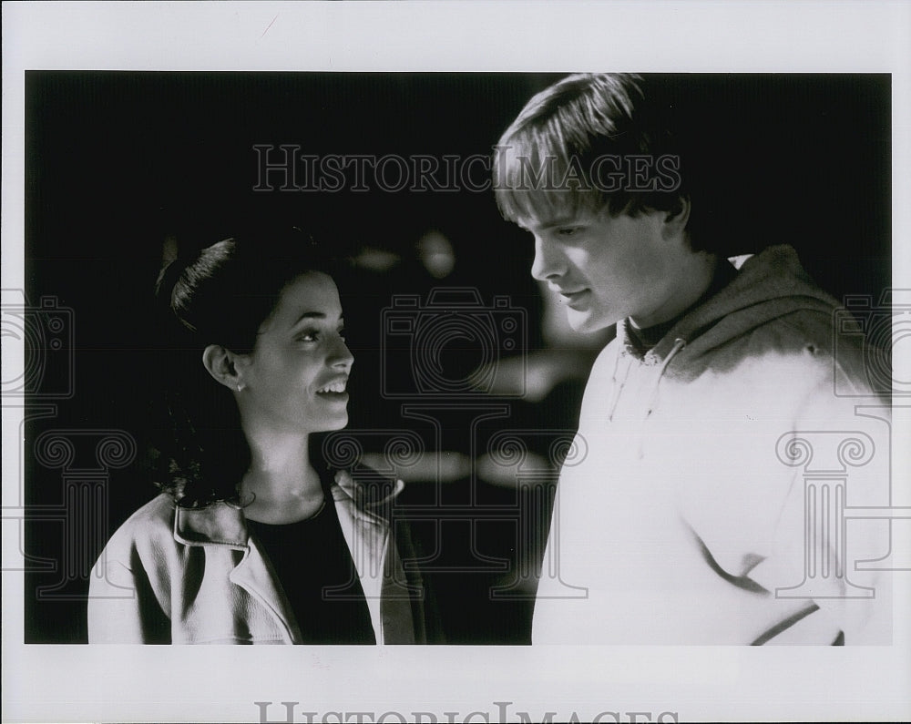 1996 Press Photo &quot;The Halfback of Notre Dame&quot; emmanuelle Vaugier,Gabriel Hogan- Historic Images