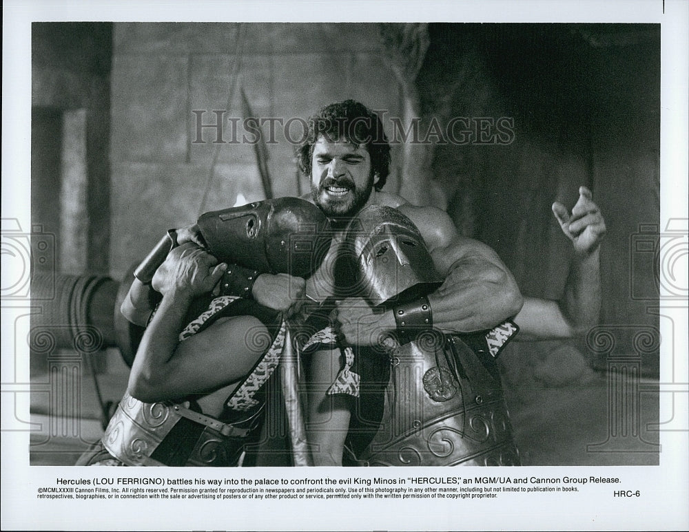 1983 Press Photo &quot;Hercules &quot; starring Lou Ferrigno- Historic Images