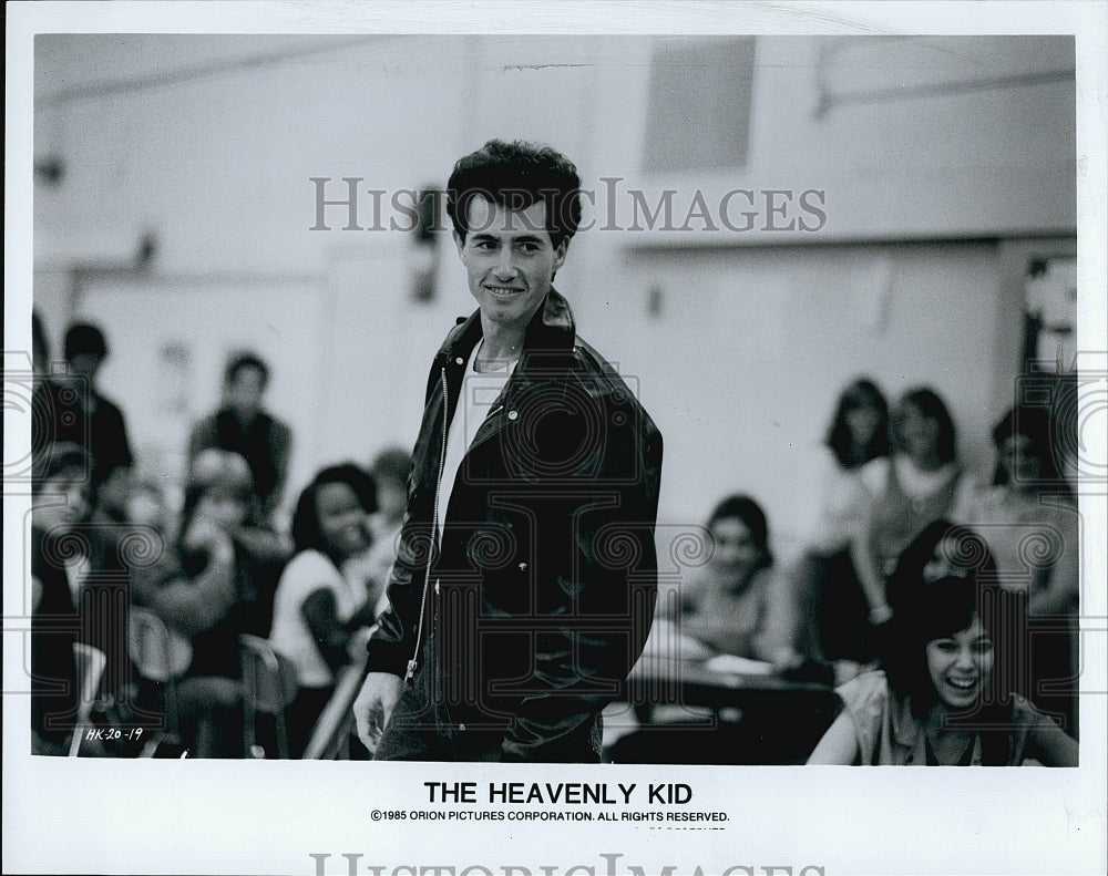 1985 Press Photo Actor Lewis Smith in &quot;The Heavenly Kid&quot;- Historic Images