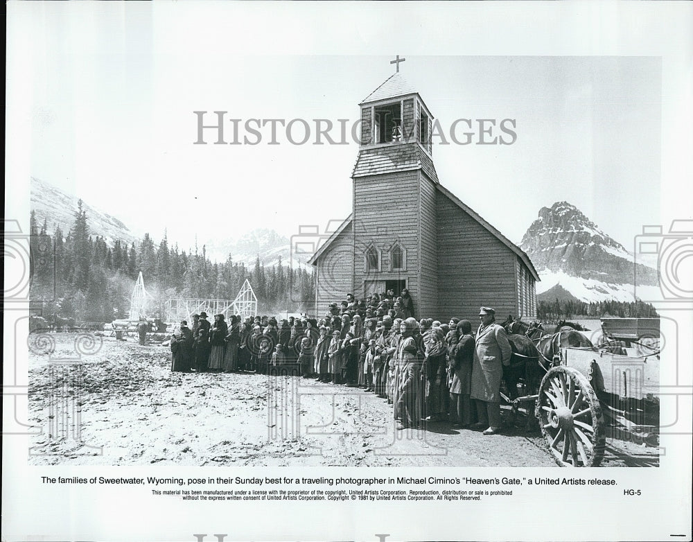 1981 Press Photo &quot;Heaven&#39;s Gate&quot;, Families of Sweetwater, Wyoming- Historic Images