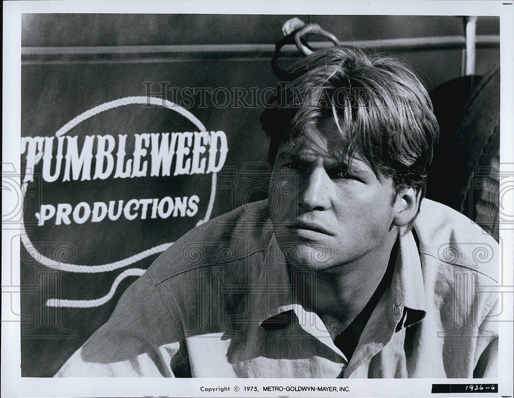 1975 Press Photo Jeff Bridges Heart of The West Movie- Historic Images