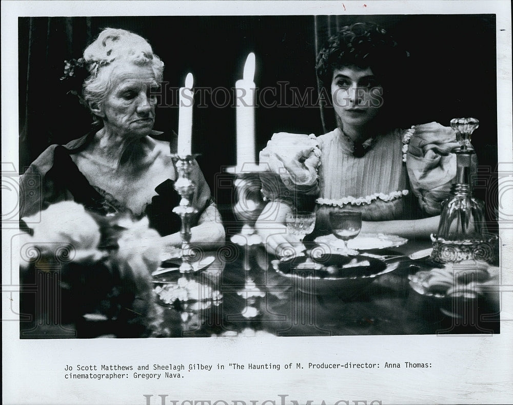 Press Photo Jo Scott Matthews Sheelagh Gilbey The Haunting of M. Producer - Historic Images