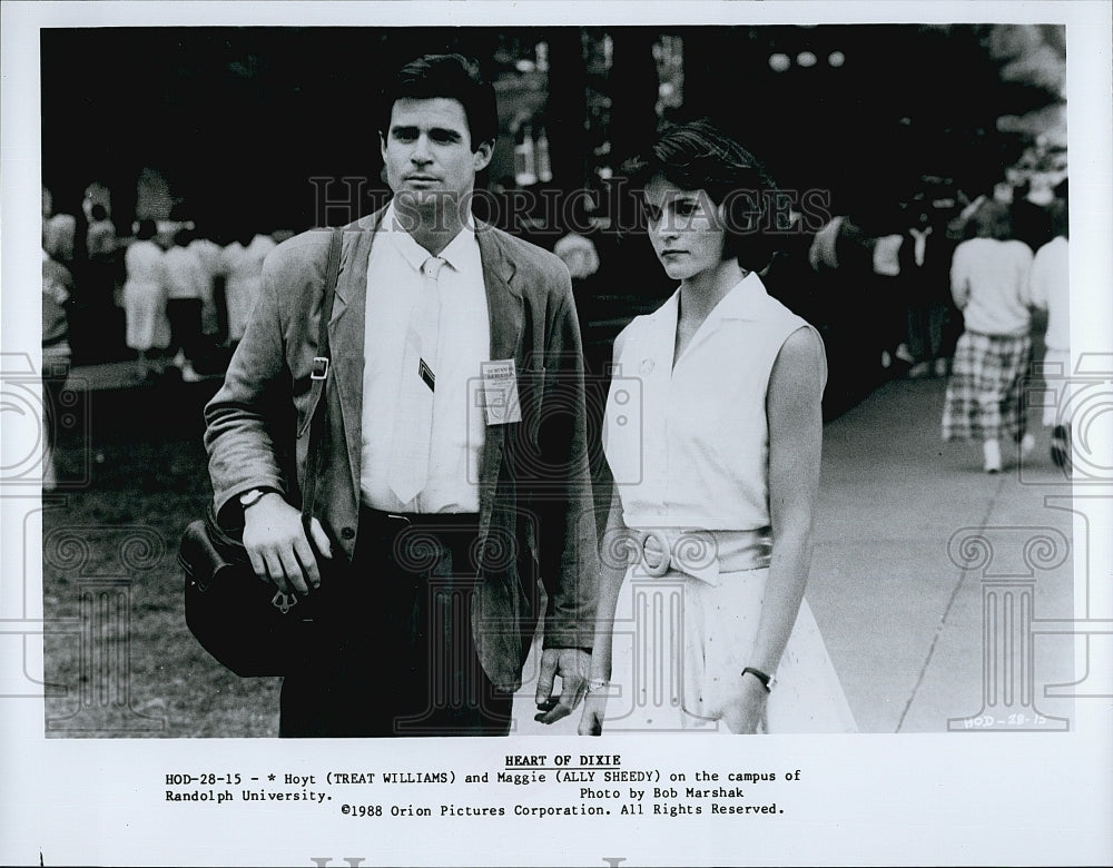 1988 Press Photo Treat Williams Ally Sheedy Actors Heart of Dixie- Historic Images