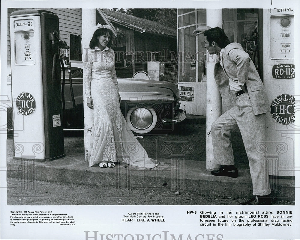 1983 Press Photo Bonnie Bedelia Actress Leo Rossi Actor Heart Like A Wheel Movie- Historic Images