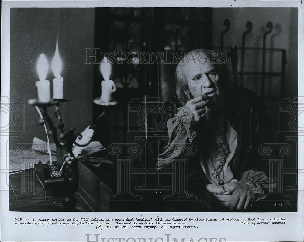 1984 Press Photo F. Murray Abraham Actor Scene From Amadeus Movie Film- Historic Images