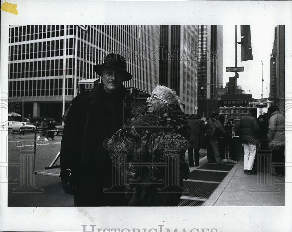 Press Photo Rutger Hauer Actor Lina Wertmuller Actress As Long As It&#39;s Love Film- Historic Images