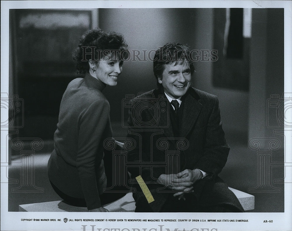 1988 Press Photo &quot;Arthur on the Rocks&quot; Dudley Moore &amp; Cynthia Sikes- Historic Images