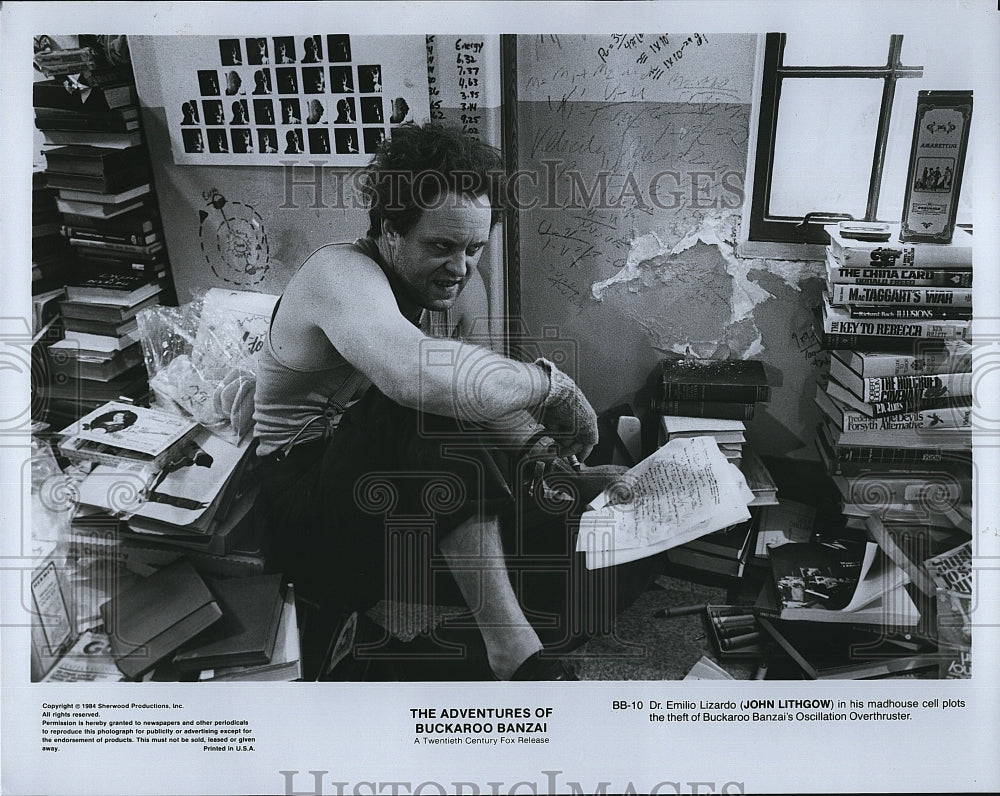 1988 Press Photo &quot;The Adventures of Buckaroo Banzai&quot; John Lithgow- Historic Images