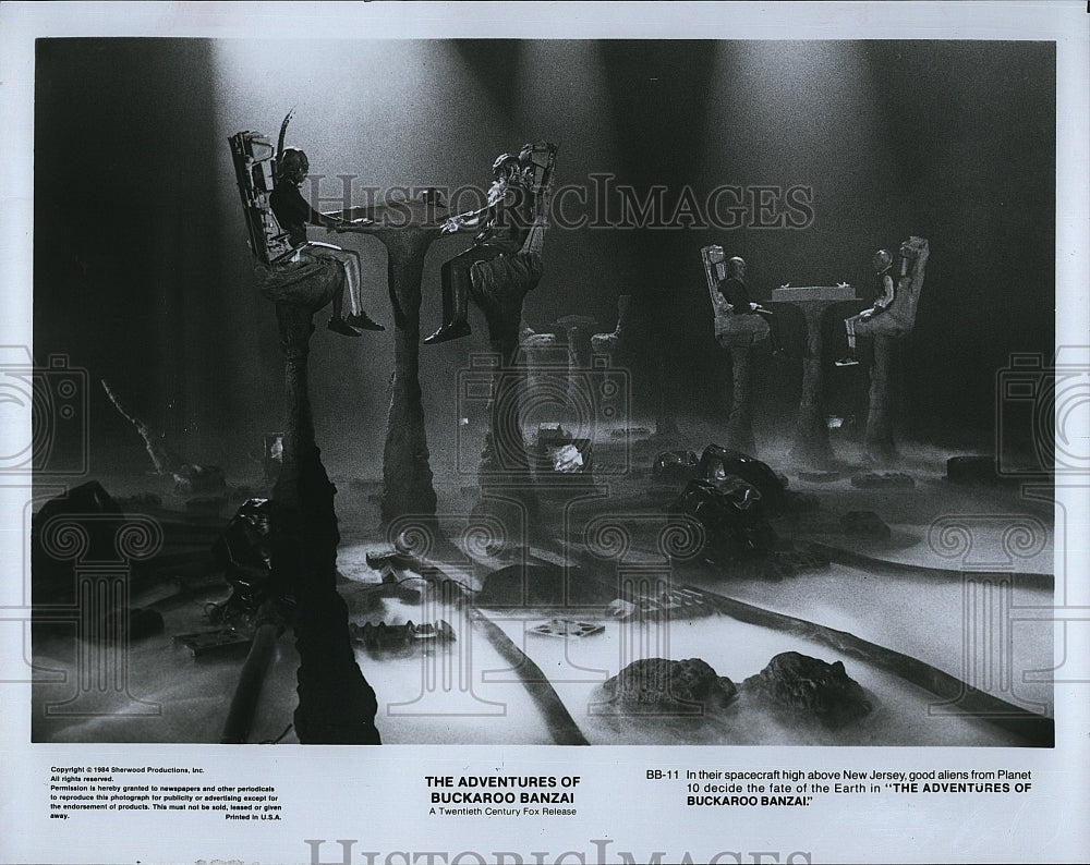 1988 Press Photo &quot;The Adventures of Buckaroo Banzai&quot; good aliens from planet 10- Historic Images