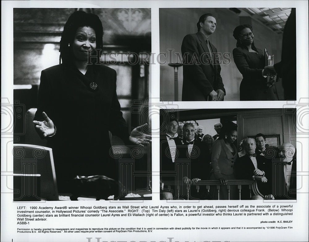 1990 Press Photo Whoopi Goldberg Laurel Ayres Actor The Associate- Historic Images