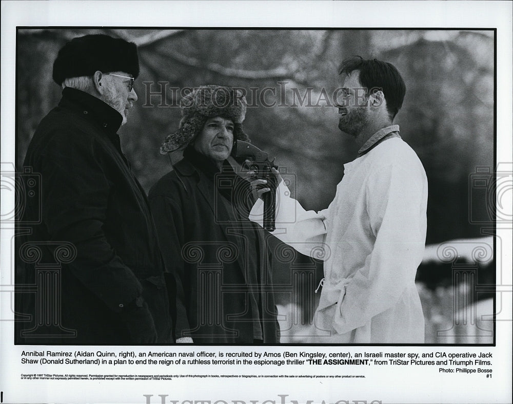 1977 Press Photo Aidan Quinn Ben Kingsley Actors The Assignment- Historic Images