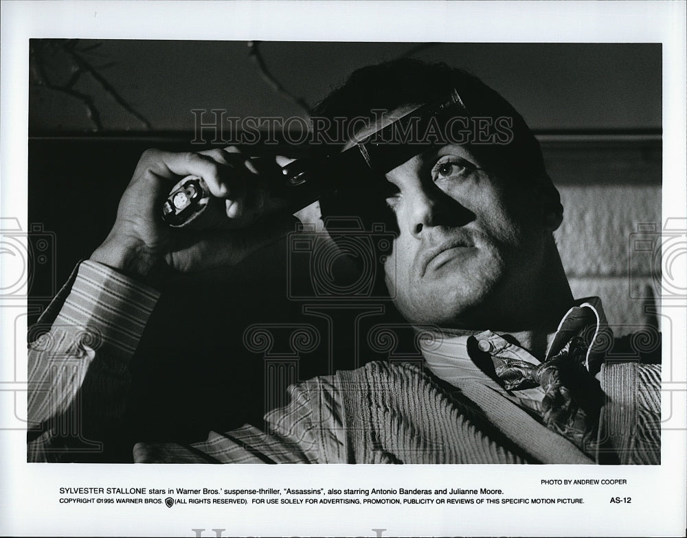 1995 Press Photo &quot;Assassins&quot; starring Sylvester Stallone- Historic Images