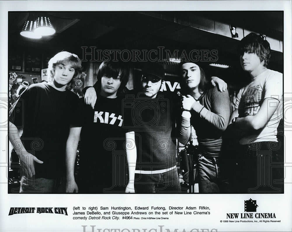 1999 Press Photo S. Huntington, E. Furlong, Dir. A. Rifkin &quot;Detroit Rock City&quot;- Historic Images