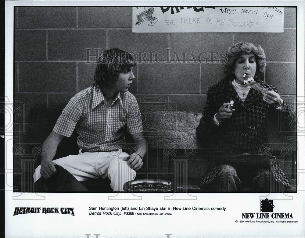 1999 Press Photo &quot;Detroit Rock City&quot; Sam Huntington &amp; Lin Shaye- Historic Images