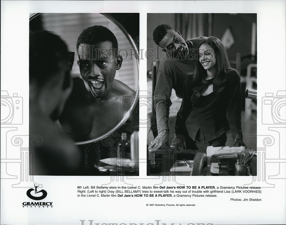 1997 Press Photo Actor Bill Bellamy in &quot;How to Be a Player&quot;- Historic Images