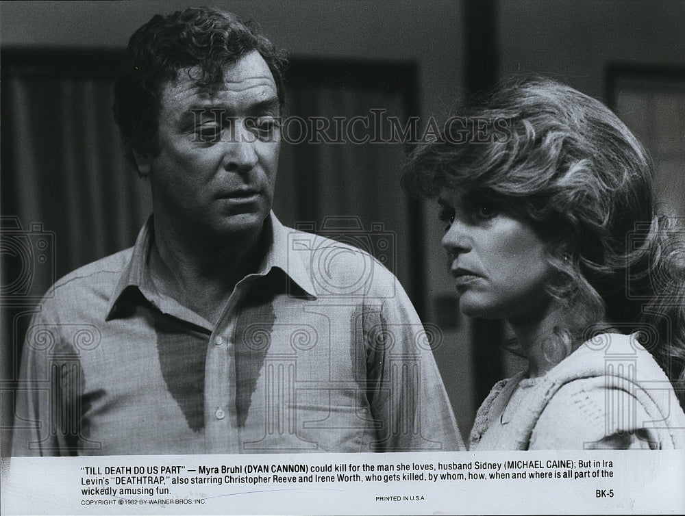 1982 Press Photo &quot;Death Trap&quot; Dyan Cannon &amp; Michael Caine- Historic Images