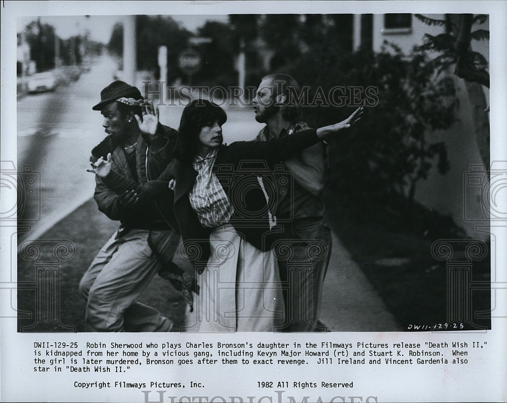 1982 Press Photo Charles Bronson Death Wish II Robin Sherwood- Historic Images