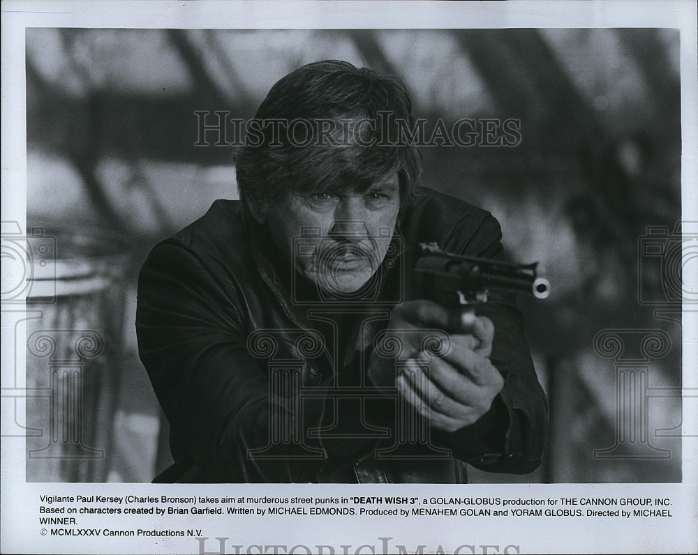 Press Photo Charles Bronson Actor Movie Death Wish 3- Historic Images