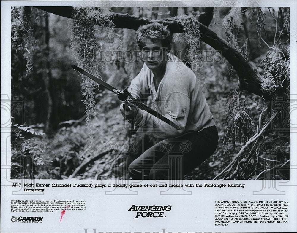 1986 Press Photo &quot;Avenging Force&quot; starring Michael Dudikoff- Historic Images