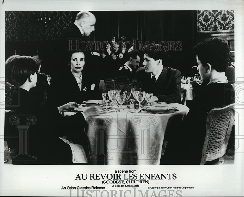 1987 Press Photo Gaspard Manesse, F. Racette &quot;Au Revoir Les Enfants&quot;- Historic Images