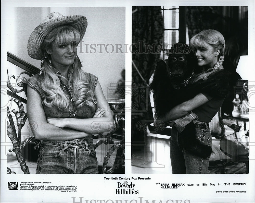 1993 Press Photo Erika Eleniak in &quot;The Beverly Hillbillies&quot;- Historic Images