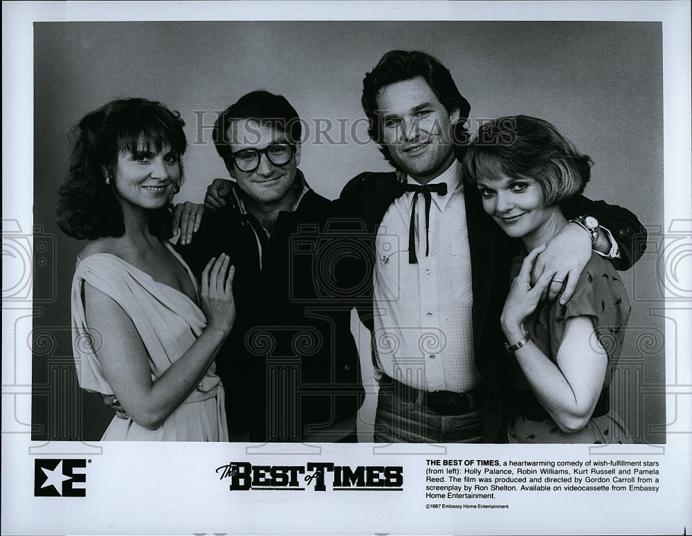 1987 Press Photo &quot;The Best of Times&quot; H Palance,Robin Williams, K Russell,P Reed- Historic Images