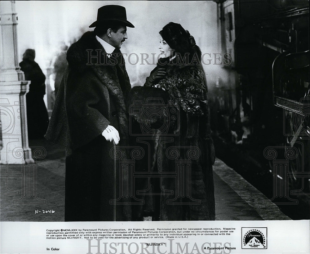 1980 Press Photo &quot;Nijinsky&quot; Alan Bates &amp; Carla Fracci- Historic Images