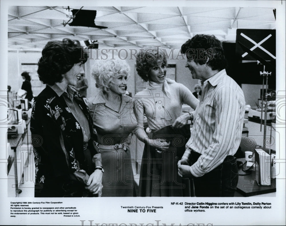 1980 Press Photo Lily Tomlin, Dolly Parton, Jane Fonda &quot;Nine to Five&quot;- Historic Images