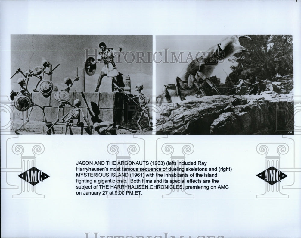 1961 Press Photo &quot;Mysterious Island &quot; &amp; &quot;Jason &amp; the Argonauts&quot;- Historic Images