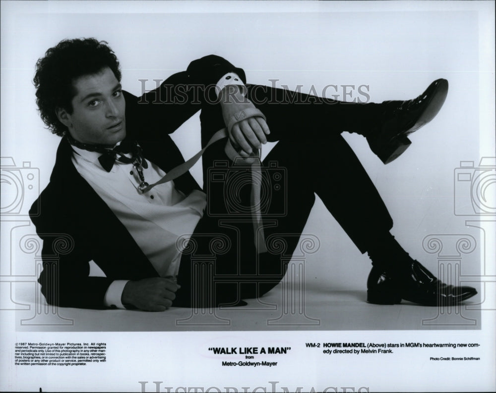1987 Press Photo Actor Howie Mandel in &quot;Walk Like a Man&quot;- Historic Images
