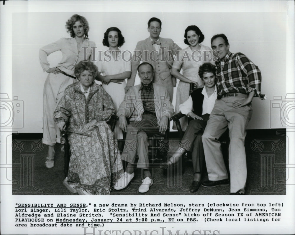 Press Photo Sensability and Sense Lori Singer, Lilli Taylor, Eric Stoltz, Trini - Historic Images