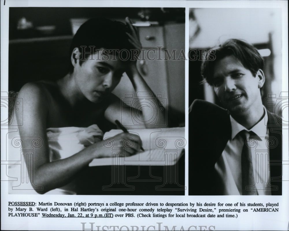 Press Photo Martin Donovan Mary B. Wand Surviving Desire American Playhouse- Historic Images