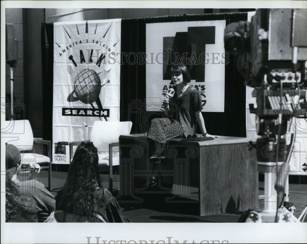 1994 Press Photo Henrietta Hebert on tryouts on America&#39;s Talking - Historic Images