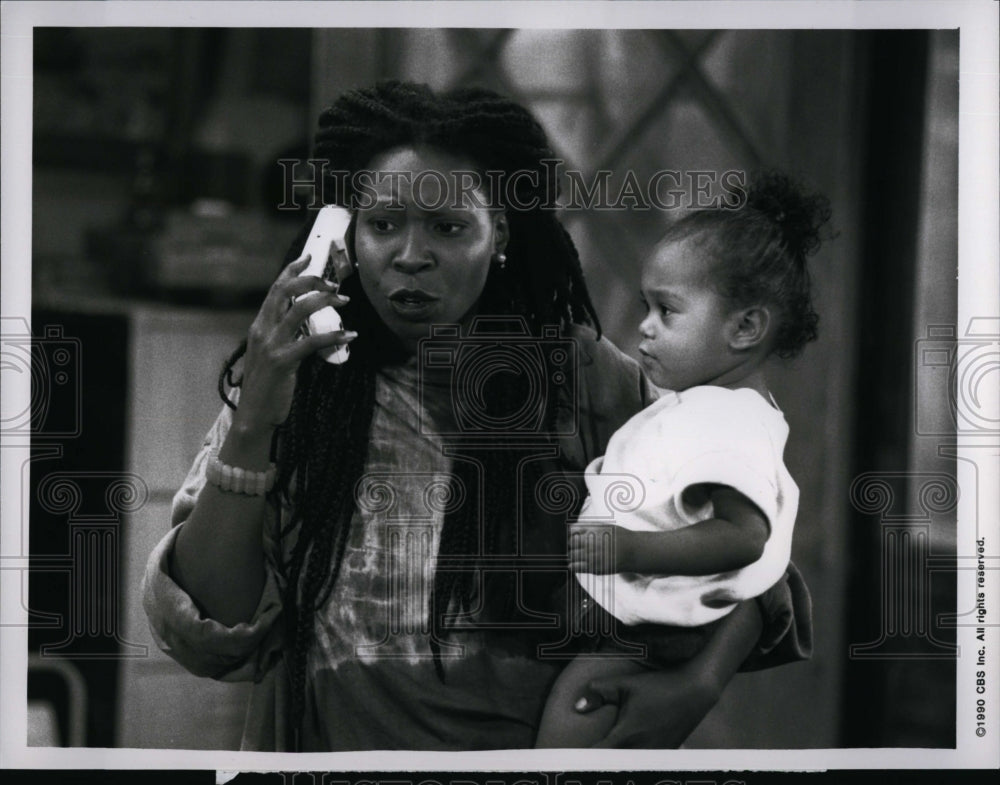 1990 Press Photo Whoopi Goldberg American Actress Bagdad Cafe TV Show Comedy- Historic Images