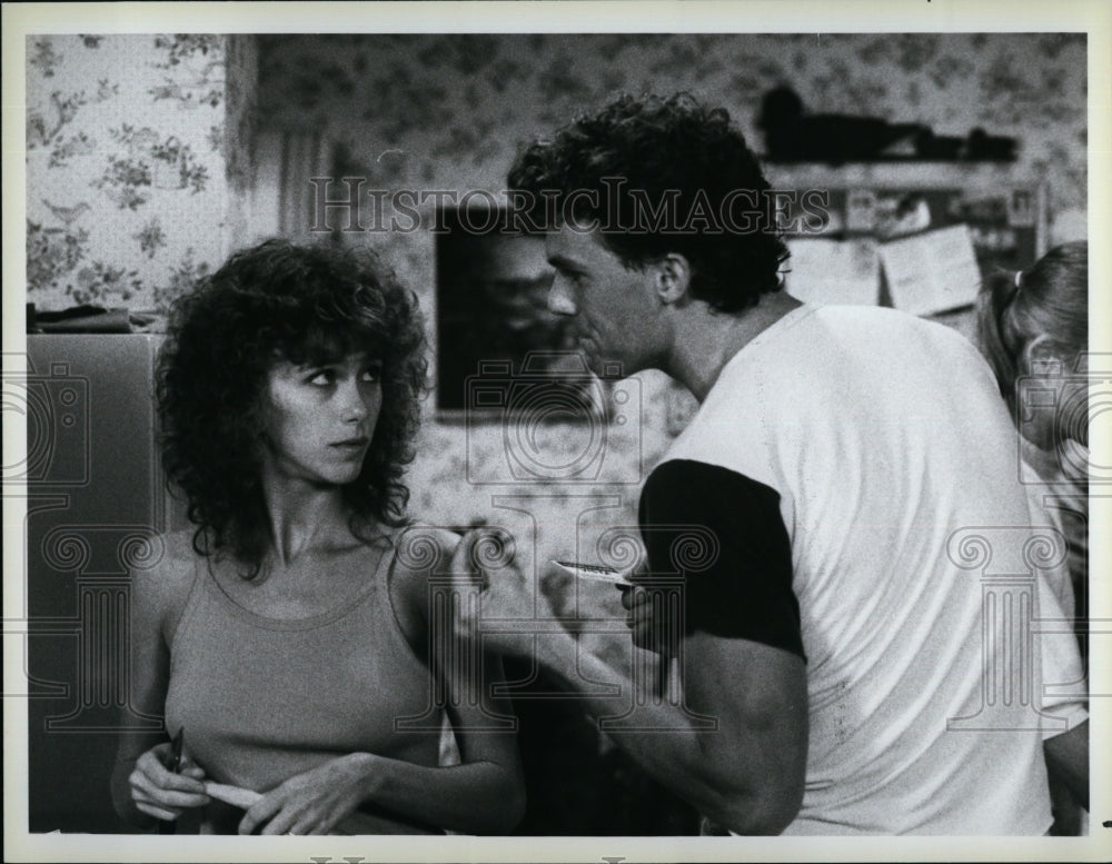 1983 Press Photo Patrick Cassidy Actor Michele Greene Actress Bay City Blues- Historic Images