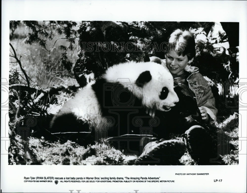 1995 Press Photo Ryan Slater Actor Amazing Panda Adventure Family Drama Movie- Historic Images