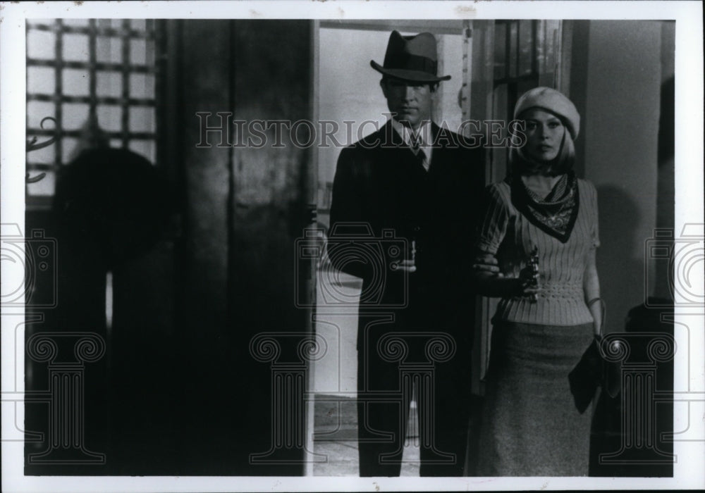 1967 Press Photo Warren Beatty Faye Dunaway Actress Bonnie Clyde Crime Movie- Historic Images