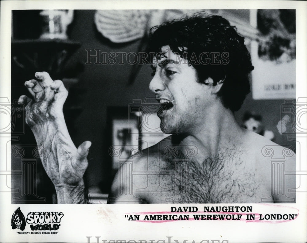 1981 Press Photo Actor David Naughton in &quot;An American Werewolf in London&quot;- Historic Images